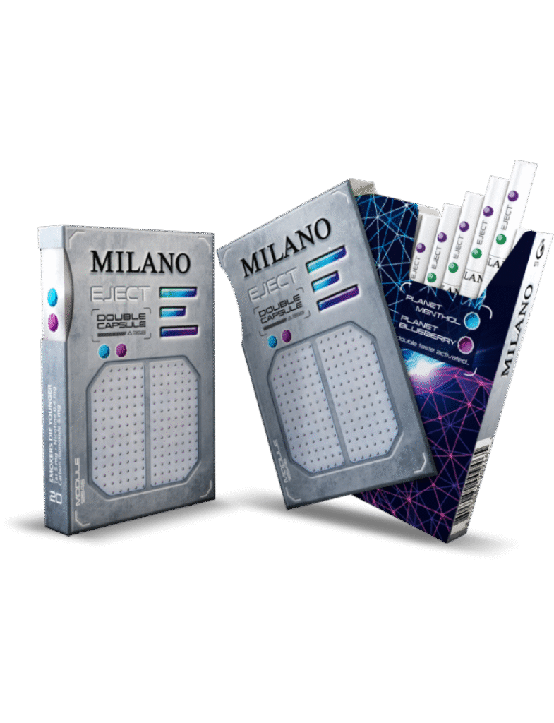 Milano Eject Double Click Sigara – Nane ve Böğürtlenli Sigara