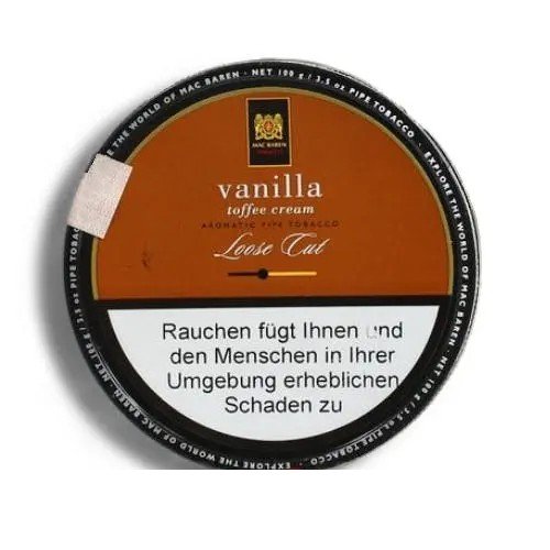 Mac Baren Vanilla Toffe Cream ( şekerleme ve vanilya aromalı ) Pipo Tütünü